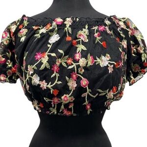 Off shoulder crop top
